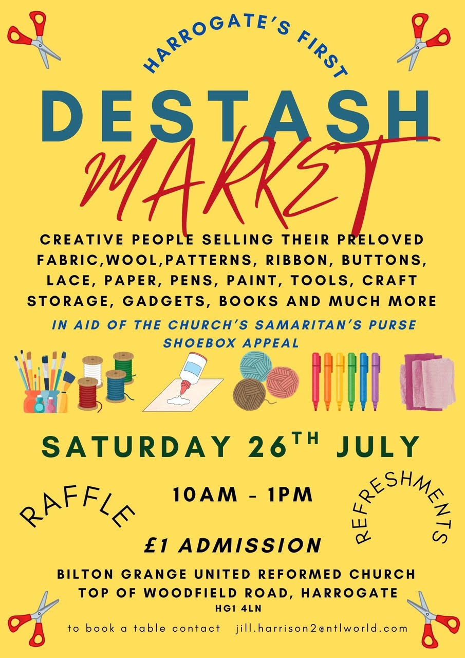 Destash Market – Saturday 26th July at 10am